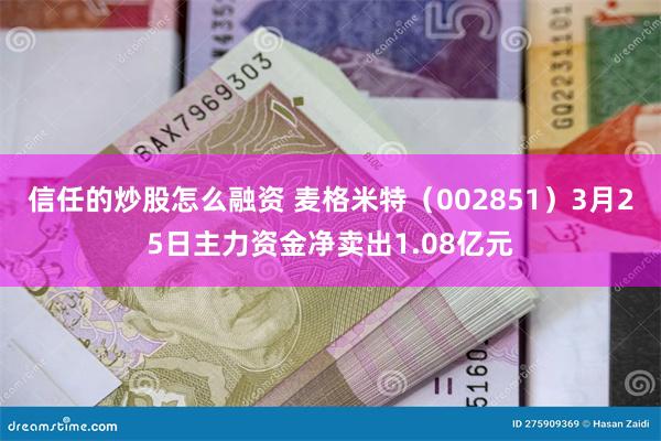 信任的炒股怎么融资 麦格米特（002851）3月25日主力资金净卖出1.08亿元