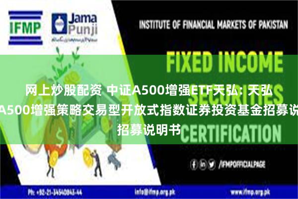 网上炒股配资 中证A500增强ETF天弘: 天弘中证A500增强策略交易型开放式指数证券投资基金招募说明书