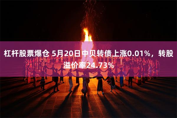 杠杆股票爆仓 5月20日中贝转债上涨0.01%，转股溢价率24.73%