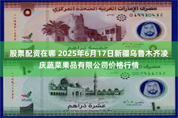 股票配资在哪 2025年6月17日新疆乌鲁木齐凌庆蔬菜果品有限公司价格行情